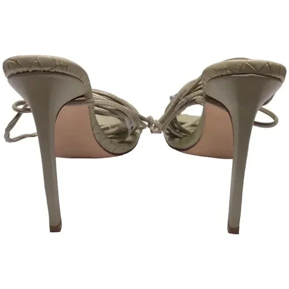 Simmi London Heels Strappy Lace up Heels Seagreen Light Green Size 8 - Picture 5 of 11